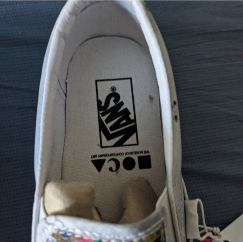 Vans MOCA Classic Women Size 5 Breanna Young Nimbus Clouds buttons 032026 - Picture 8 of 8